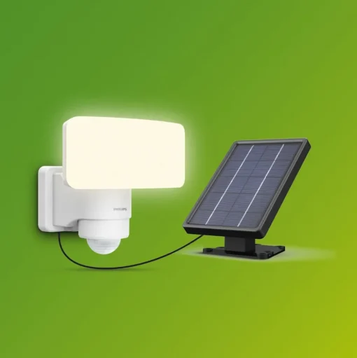 Philips LED-buitenspot op zonne-energie Tylus, wit, 5.000 K, sensor