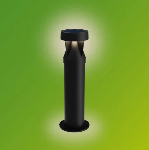 Philips LED-sokkellamp Avery, zwart, IP44