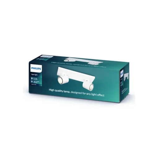 Philips myLiving Runner plafondspot GU10 2-lamps wit