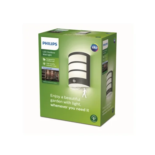 Philips Python LED buitenwandlamp 4.000 K sensor