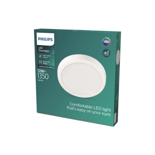 Philips Slim Surface LED 4.000K rond 21cm wit