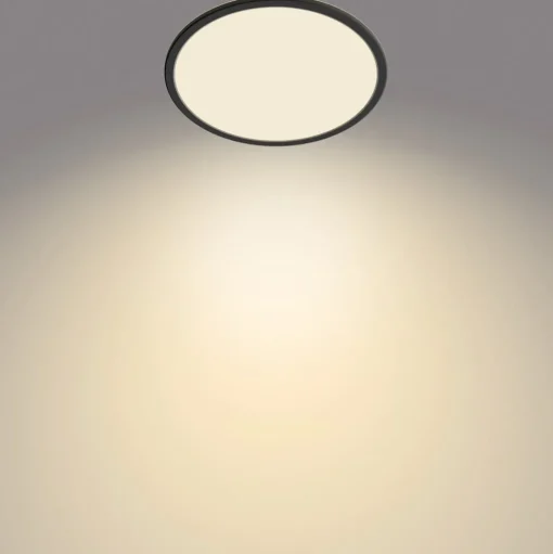 Philips SuperSlim LED IP44 2.700K Ø 29,5 cm zwart