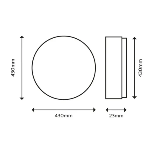 Philips SuperSlim plafondlamp 2.700K Ø42cm wit