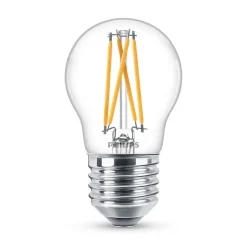 Philips WarmGlow LED lamp E27 P45 2,5W helder