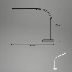 Pivaz LED tafellamp, touchdimmer, wit