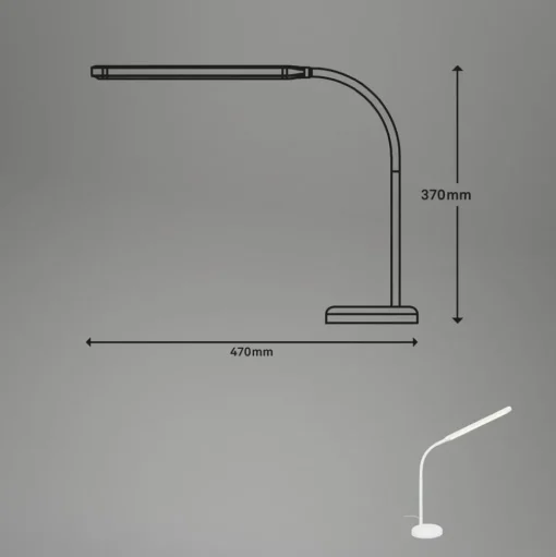 Pivaz LED tafellamp, touchdimmer, wit
