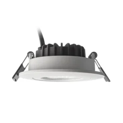 Plafond inbouwlamp Dione, IP44, 2.700 K, wit, dimbaar