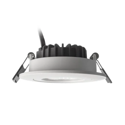 Plafond inbouwlamp Dione, IP44, 2.700 K, wit, dimbaar