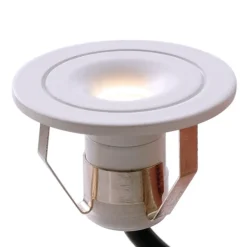 Plafond inbouwlamp Punto Lumi, wit, 1 W, 3.000 K