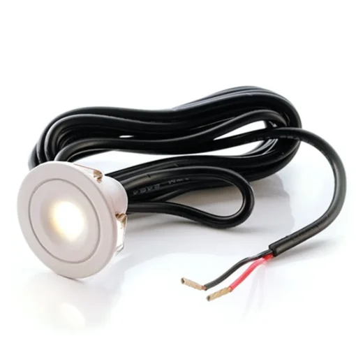 Plafond inbouwlamp Punto Lumi, wit, 1 W, 3.000 K