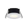 Plafond inbouwspot Rosalee, wit, IP65, CCT schakelaar