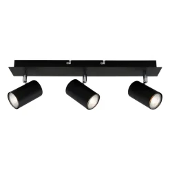 Plafondlamp 2857-035, zwenkbaar, 3-lamps, zwart