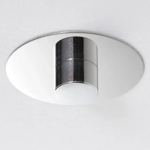 Plafondlamp Andria textiel, 60 cm, wit