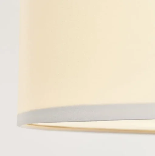 Plafondlamp Andria textiel, 60 cm, wit