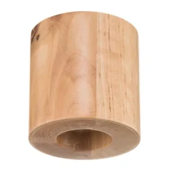 Plafondlamp Ara als cilinder van hout