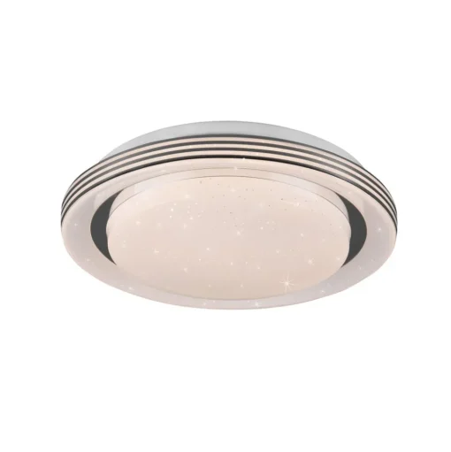Plafondlamp Atria, Ø 27 cm, wit, kunststof, CCT