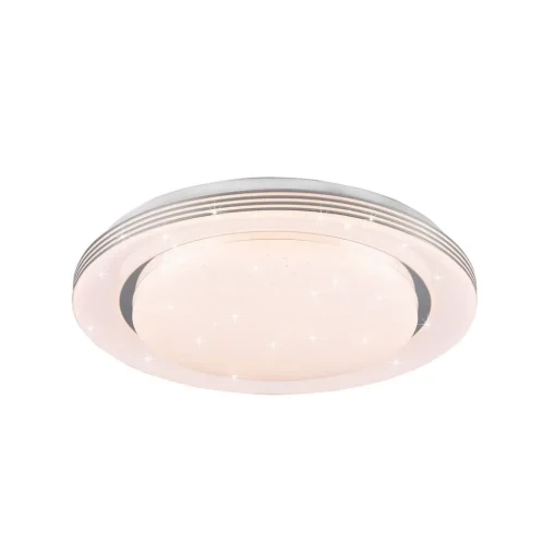 Plafondlamp Atria, Ø 38 cm, wit, kunststof, CCT