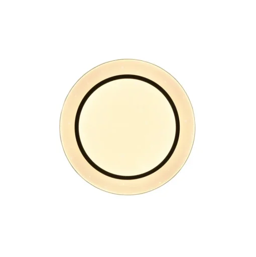 Plafondlamp Atria, Ø 38 cm, zwart, kunststof, CCT