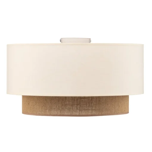 Plafondlamp Boho, Ø 45 cm ecru/jute