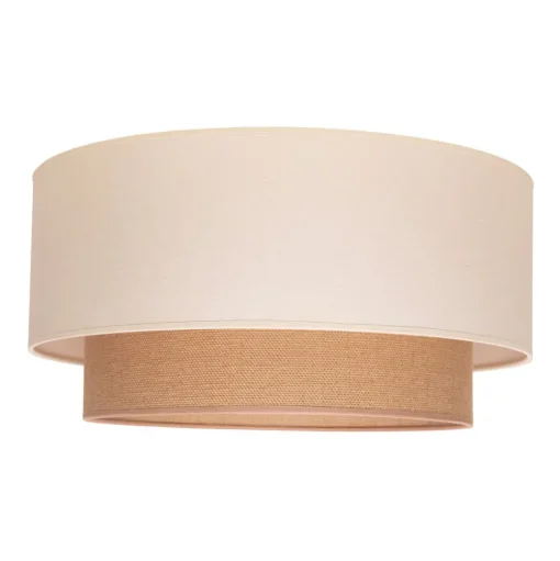 Plafondlamp Boho, Ø 60 cm, ecru/jute