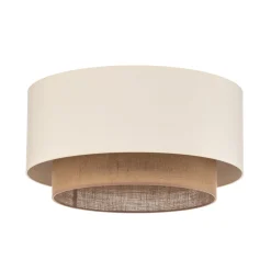 Plafondlamp Boho, Ø 60 cm, ecru/jute