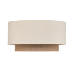 Plafondlamp Boho, Ø 60 cm, ecru/jute