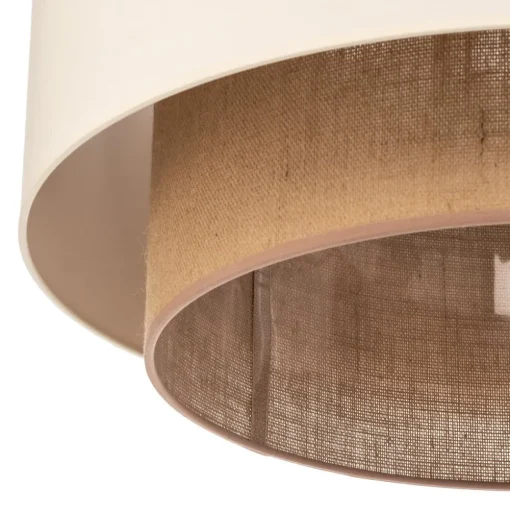 Plafondlamp Boho, Ø 60 cm, ecru/jute