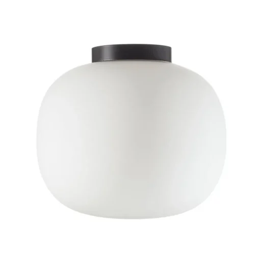 Plafondlamp Bombo van matglas Ø 19 cm