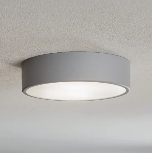 Plafondlamp Cleo 300, Ø 30 cm grijs