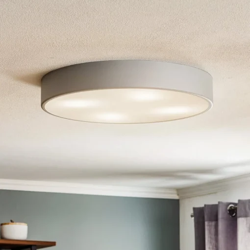 Plafondlamp Cleo 500, Ø 50 cm grijs