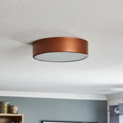 Plafondlamp Cleo 300, Ø 30 cm koper