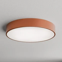 Plafondlamp Cleo, Ø 50 cm, IP54, koperkleurig, metaal, E27
