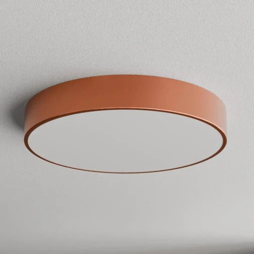 Plafondlamp Cleo, Ø 50 cm, IP54, koperkleurig, metaal, E27