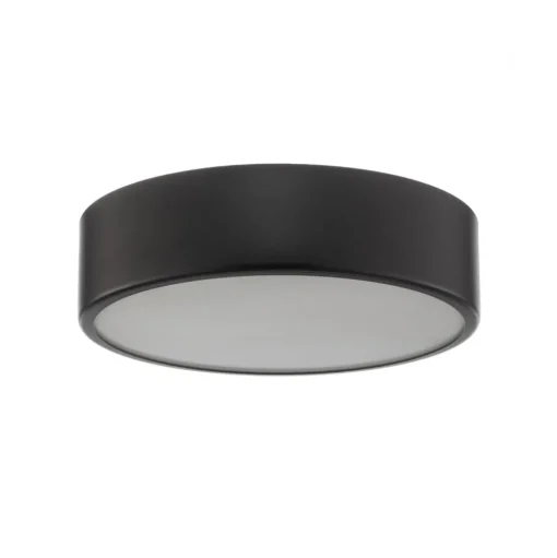 Plafondlamp Cleo, Ø 30 cm, IP20, zwart, metaal, E27