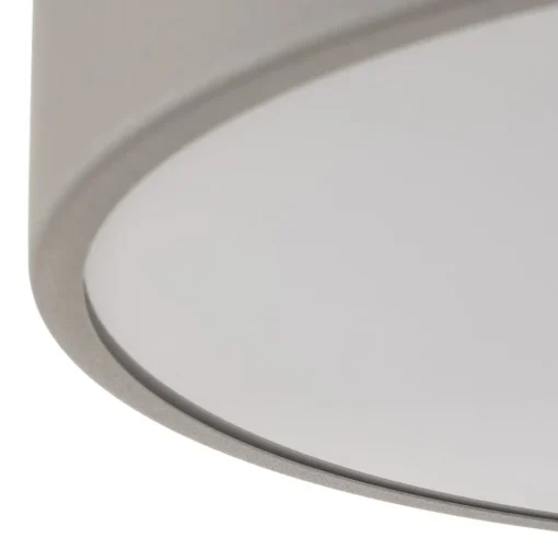 Plafondlamp Cleo 400, IP54, Ø 40 cm grijs