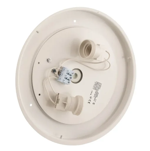 Plafondlamp Cleo 300, IP54, Ø 30 cm grijs