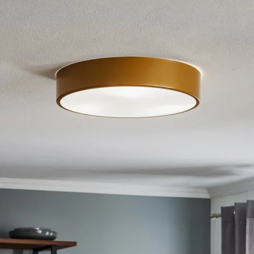 Plafondlamp Cleo 400, IP54, Ø 40 cm goud