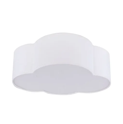 Plafondlamp Cloud, textiel, 41 x 31 cm, wit