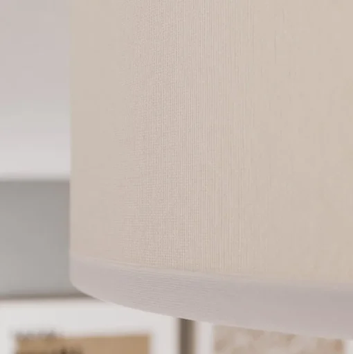 Plafondlamp Cloud van textiel, lengte 41 cm, grijs
