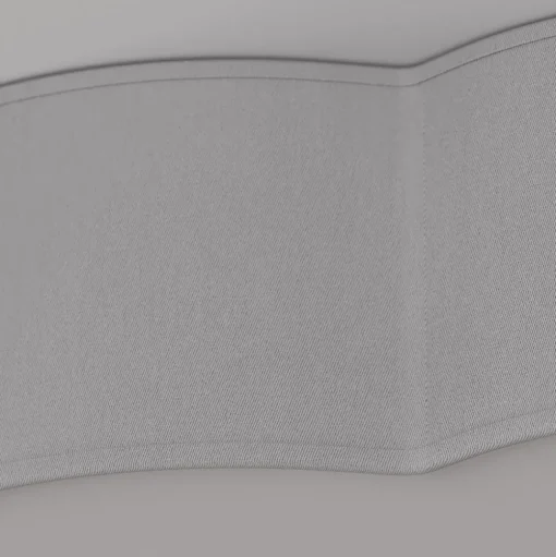 Plafondlamp Cloud van textiel, lengte 62 cm, grijs