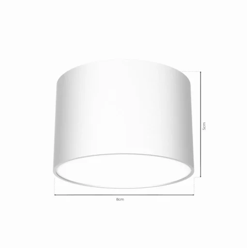 Plafondlamp Cloudy 1-lamp wit
