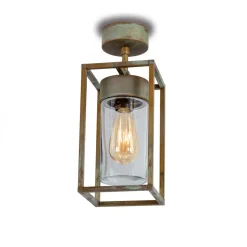 Plafondlamp Cubic³ 3367 messing antiek/helder