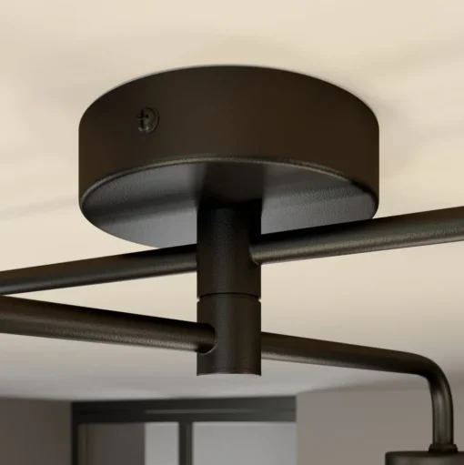 Plafondlamp Cubus 4-lamps helder/amber/grijs