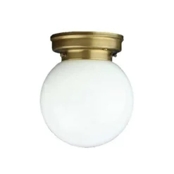 Plafondlamp D99-115 op B met opalen glazen kap