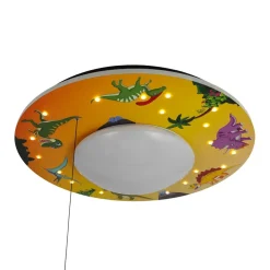 Plafondlamp Dinos met LED sterrenhemel