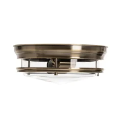 Plafondlamp Edinburgh in oudmessing