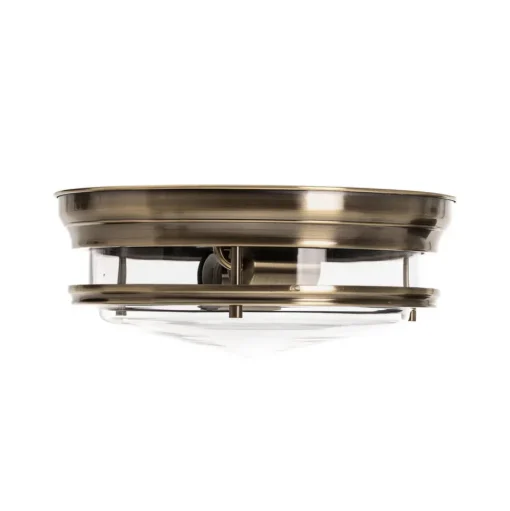 Plafondlamp Edinburgh in oudmessing