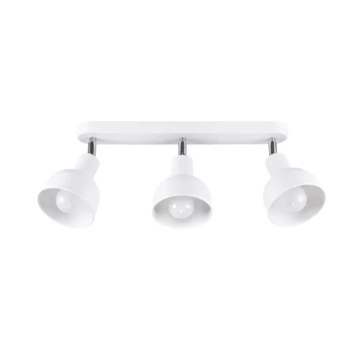 Plafondlamp Elba, 40 cm, 3-lamps, wit, metaal, E27
