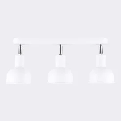 Plafondlamp Elba, 40 cm, 3-lamps, wit, metaal, E27