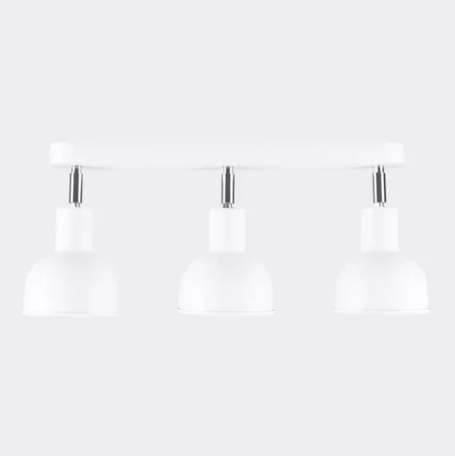 Plafondlamp Elba, 40 cm, 3-lamps, wit, metaal, E27